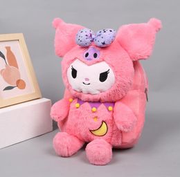 Mode Enfants Kawaii Kuromi En Peluche Sac À Dos Fille Mignon Doux Accessoires Sac Filles Cadeau D'anniversaire