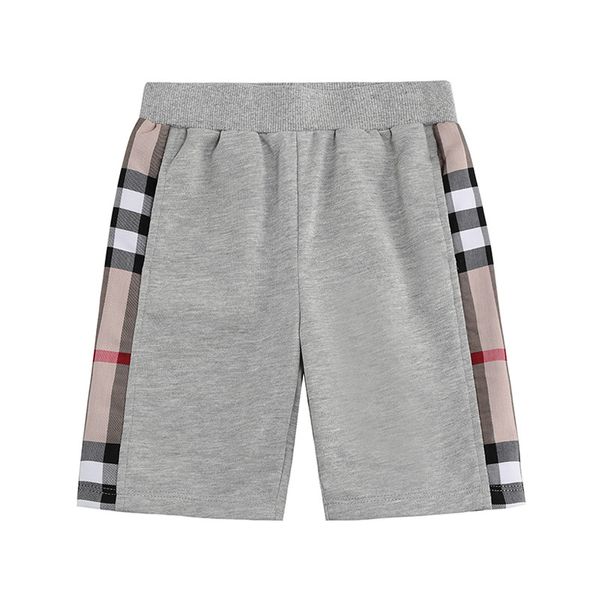 Mode enfants shorts à carreaux style britannique garçons coton doux treillis demi-pantalon 2024 été enfants taille élastique pantalon décontracté S1045