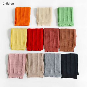 Mode enfants écharpe hiver chaud solide bébé garçons filles écharpe douce laine tricotée écharpe enfants extensible cou anneau 210713