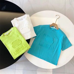 Fashion Kids shirts ontwerper Baby Kid Kort Mouw Boys Classic Brand Tops Girls Summer Clothing Childrens Cleren Boys T -shirt 3 kleuren