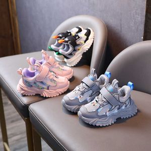 Fashion Kids Shoes for Boy Girls Baskets Baskets 2021 Printemps Hiver Summer Automne Nouveau antidérapant Baby Chaussures Casual G1025