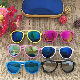 Gafas de sol de moda para niños Gafas de sol para niños Anti-UV Baby Geatses Girl Boy Glasses UV400 285Y