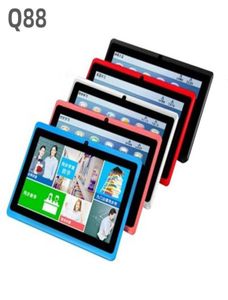 Tablet PC de moda para niños 7 pulgadas Q88 Android 44 512MB4GB Allwinner A33 Quad Core Google Player Bluetooth Wifi5356466