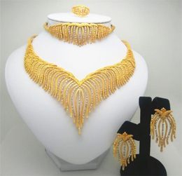 Fashion Kingdom Ma Sieraden Set Nigeria Dubai Goldcolor African Bead Jewelry Wedding Sieraden Set African Bridal Wedding Gifts 20119879871