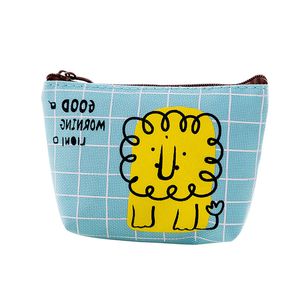 Mode Koreaanse stijl vrouwen kleine rits groothandel portemonnees dier cartoon kat print schattige portemonnee voor meisjes