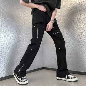 Fashion Kpop Baggy Fared Jeans Cargo Y2K Pantal