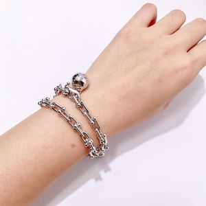 Mode-l rvs ketting ketting armband met hangslot en bal verbinden voor vrouwen en moederdag geschenk sieraden gratis verzending PS5020