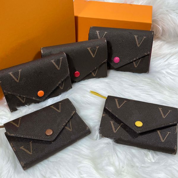 Cartera de moda para mujer, bolso corto vintage clásico, monedero de diseñador, monedero largo pequeño portátil para mujer, monedero de piel sintética con una sola cremallera