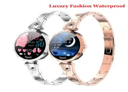 Mode dames montre intelligente de luxe femmes Bluetooth Bracelet étanche sang Fitness Tracker Bracelet montre en cristal AK15 femelle br4820006