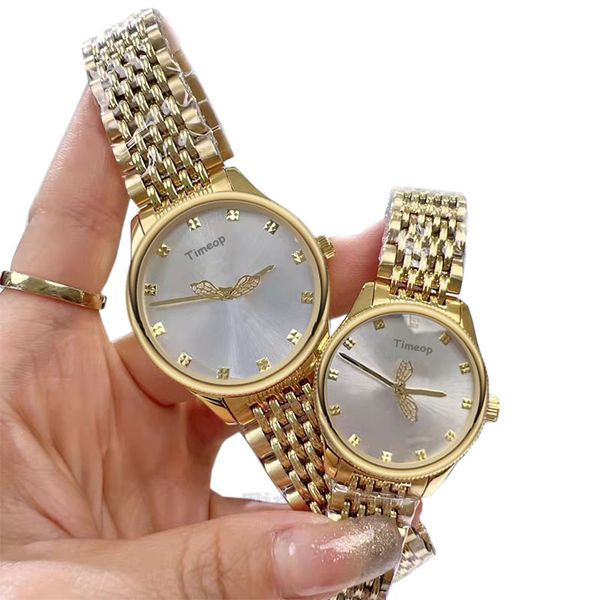 Reloj de moda para mujer 36 mm 29 mm Relojes para mujer Movimiento de cuarzo Reloj de pulsera para hombre Gold Bee Tick Reloj femenino de trabajo Relojes de pulsera de diseñador para mujer