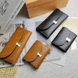 Mode dame portefeuilles en cuir designer femmes long et court porte-monnaie porte-carte classique avec boîte HQCL221202254d