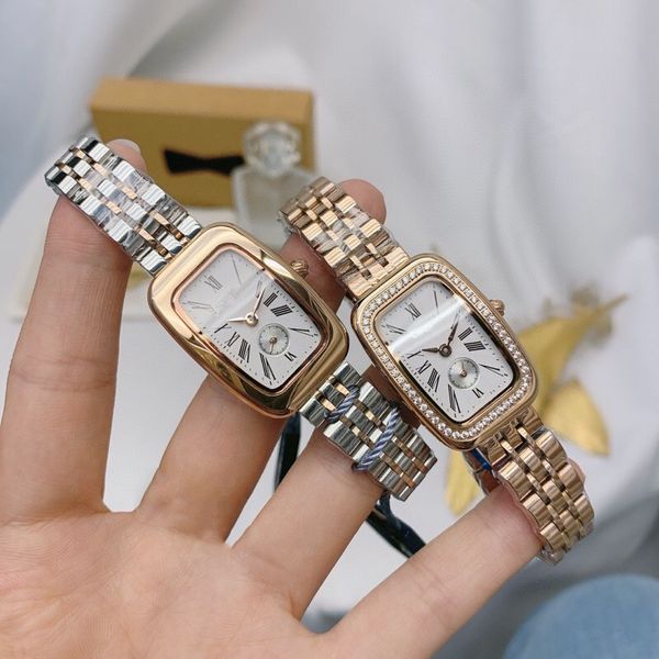 Mode dame montre chevalier rectangle quartz montre-bracelet équestre en acier inoxydable femme mâle logo horloge marque design luxueux