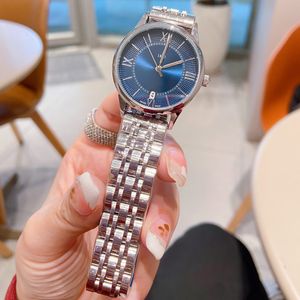 Fashion Lady Bekijk topmerk luxe dames designer horloges 30 mm roestvrijstalen band polshorloge voor dames moeders Valentijnsdag cadeau waterbestendige montre femme