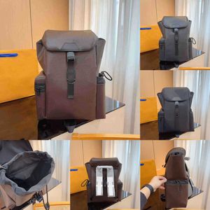 Fashion laptop Bag Schoolbag Backpack Designers Women Book Backpacks for Men Dames Book Bags Fashion All-match grote capaciteit Bruin Flower Back Pack