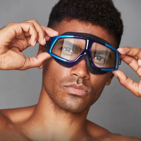 Fashion Goggles de natación de marco grande para adultos HD HD Antifog Glases Fabricante Directo Precio al por mayor 240518