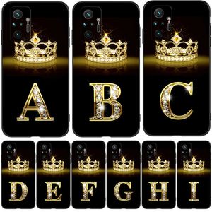 Coque pour Xiaomi Redmi Note 10 PRO 4G Phone Back Cover Antichoc Cover Black Tpu Gold Letters