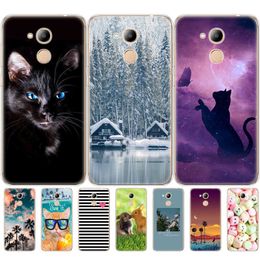 Silicone Case Cover Voor Huawei Honor 6C Pro 5.2 "Soft TPU Phone Back Cover Cases Voor/V9 SPELEN volledige 360 Shockproof