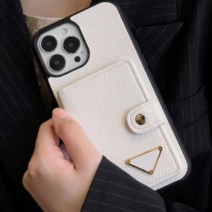 Étuis de téléphone à rabat en cuir de mode pour iPhone 14 13 12 11 Pro Max Lettre Mobile Back Shell Homme Femme Designer Cover Case avec porte-carte poche