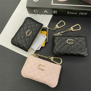 Purse de créateurs de clés en cuir en cuir de mode avec glissière Mini portefeuille Coin Credit Card Carte High Quality