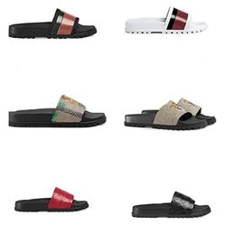 2021 mode lederen triple s dia sandalen slippers mannen vrouwen bloem psychedelische gedrukte unisex nieuwe zomer strand flip flops chaussures met doos