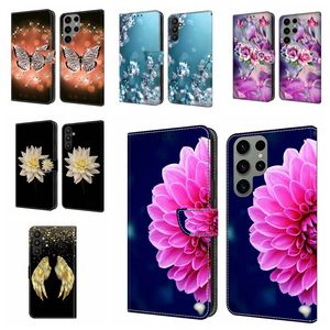 Étuis portefeuille en cuir de mode pour Xiaomi 13 Lite Pro Google Pixel 7 7A Pro 6 6A Redmi 10C 10 9T 9C 9A 9 Amour Coeur PU Papillon Fleur Titulaire Fente Pour Carte D'identité Flip Cover Purse