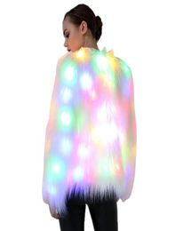 Fashion Led Light Festival Bont jas Cosplay Chrismas Holloween Costume Club Party Coats Jacket Female21151824412395