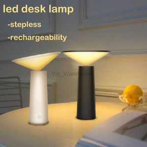 Mode LED Tafellamp Dimbare Slaapkamer Lezen Esthetische Kamer Decoratie Draagbare USB Oplaadbare Slaapkamer Nachtverlichting Gift HKD230807