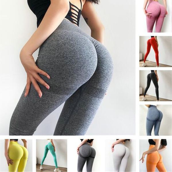 Mode Leggings taille haute sans couture Push Up Leggins Sport femmes Fitness course Gym fille dame yoga pantalon femmes vêtements vêtements