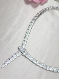 Fashion Leisur Chokers Lady Femmes Brass 18k plate à or Établissement de diamant complet Colliers de dîner à chaîne large Collier squelette 9315371