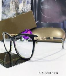 Marco de anteojos de leisur de moda 3153 marco de tablón marco glasse restaurando formas antiguas Oculos de Grau Hombres y mujeres Miopía ojo de ojo 6661148