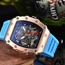 Mode Leisure Business Watch Silicone Strap Sports Quartz Timing Code Watch