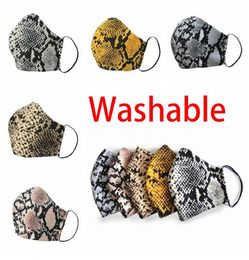 Fashion Leopard Print Face Cover Designer Mask Respirator Washable Aprofing Respirator Men Femmes Sports Outdoor Prist Party M9416919