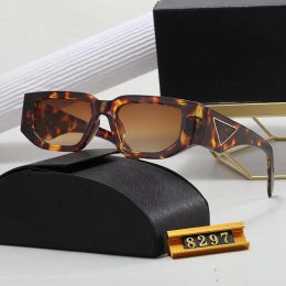 Gafas de sol de tortuga con estampado de leopardo de moda para mujer gafas de sol de firma triangular hombres gafas de protección parasol pequeña con caja que conduce gafas de sol de lujo