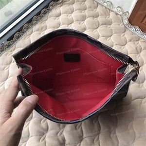 Moda Carta Flor Café Negro Enrejado Hombres Bolsos Mujeres Carteras Bolsas de cosméticos Bolsos con cremallera Monedero de embrague Monedero con DustBag265E