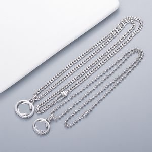 Modebrief hanger ketting met postzegel dames mannen speciale letterketen ketting voor cadeau feestje