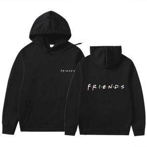 Mode Letters Vrienden Print Mannen Hoodies Herfst Winter Hoodie Sweatshirt Casual Pullover Tops Harajuku Oversized Herenkleding H0910