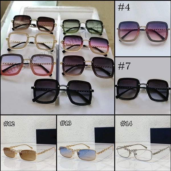 2 styles de lettres de mode lunettes de soleil à monture complète pour hommes femmes lunettes de soleil d'été avec boîte-cadeau