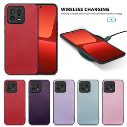 Fundas de cuero de línea de moda para Xiaomi 13 Pro 5G POCO M5 M5S 4G 12T 11T Redmi Note 12 Pro Plus Hombres de negocios Cubierta trasera vertical de lujo a prueba de golpes Híbrido Suave TPU Piel del teléfono