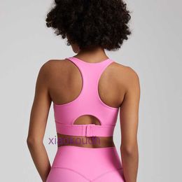 Mode LL-TOPS sexy vrouwen yoga sport ondergoed nieuwe naakt tanktop voor dames schokbestendige outdoor hardloop sport beha met prachtige rug- en fitnesskistkussentjes