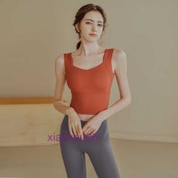 Fashion LL Tops Sexy Women Yoga Sport Underwear Anti Sagging Sports BH voor dames hardlopen en shockabsorbing professionele yoga vest zomer externe slijtage