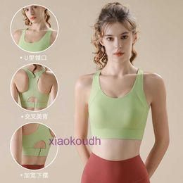 Mode lltops sexy women yoga Sport Underwear Sports High Intensity Sports Bra pour les femmes avec Shockabsorbing Grand coffre rassemblé de yoga gilet intégré Running