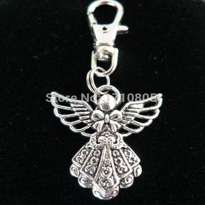 Classement de homard de mode clés en métal Key Chain Keychain Bijoux antique gardien plaqué argenté Angel 26 23 mm Pendant Holiday Gift280X