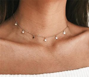 Collares largos de moda 2018 Summer NUEVO BOHEMIA Estilo de oro Silver Color Star Star Starlace Mujeres Boho Pendants Joya G255599134