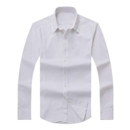 Mode-overhemd met lange mouwen Katoenen overhemd Herenpolo Casual Effen Normale pasvorm Herenoverhemden mode 229m