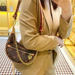 Fashion Loop bag Croissant tassen schouder hobo Designer tas Portemonnee M81098 halve maan Luxe vrouw baguette onderarm Handtas Subaxillary pakket Metalen ketting Collectio