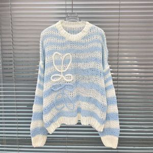 Mode losse pullover shirt bemanning-hals driedimensionaal patroon eenvoudig comfortabel gebreide trui met lange mouwen slanke herfst en wintertop