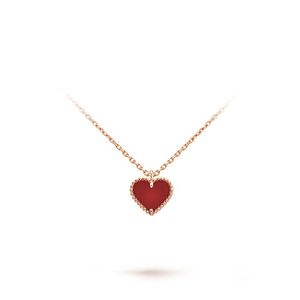 Mode liefde hart klaver hanger ketting goud heren ketting cleef ketting ontwerpers luxe sieraden voor vrouwen feestcadeaus Kerstcadeaus