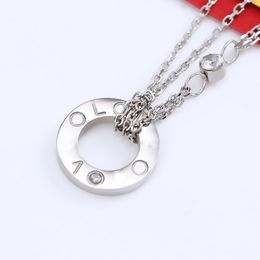 mode liefde ketting luxe kettingen designer sieraden voor vrouwen 18K opkomst goud verzilverde tennisketting heren gouden sieraden brithday party geschenken