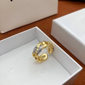 Mode Love Ring Creative Patroon Retro Designer Warp Rings Hoge kwaliteit Goud vergulde Openning in verstelbare ring sieraden Accessoires Geen doos