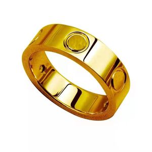 Anillo de amor de moda para hombres anillos de boda calle hip hop pareja casual letra clásica joyería de lujo con amante de diamantes dama tiene anillo de diseñador de oro de cristal de eternidad